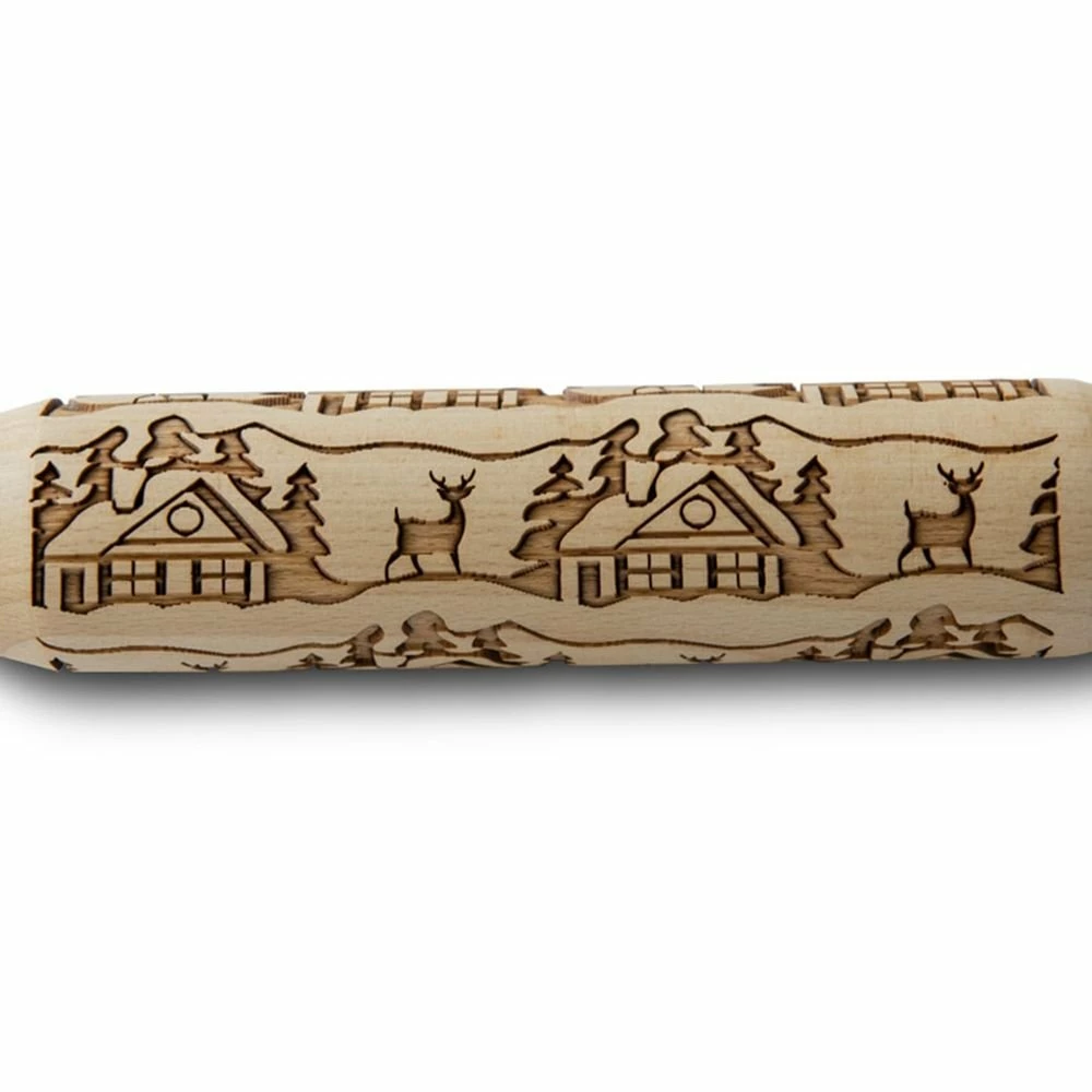 Nordic Ware Embossing Rolling Pin | Woodland Cottage - Image 2