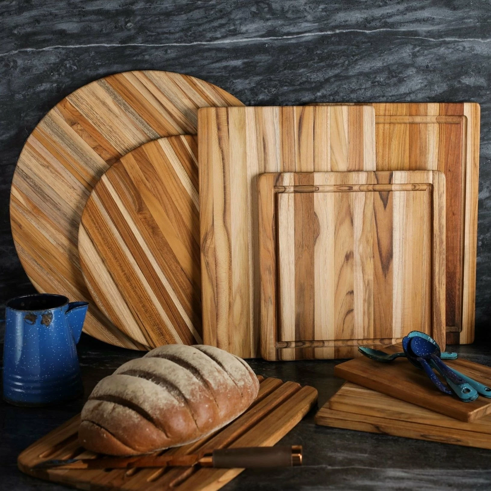 TeakHaus Edge Grain Bread Board | 16" X 11" X 0.55" - Image 4