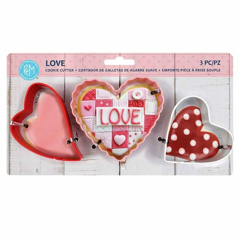 R&M International More Than Baking Heart Cookie Cutters | 3-Piece