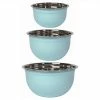 Now Designs Stainless Steel Mixing Bowls (Set Of 3) | Matte Robins Egg
