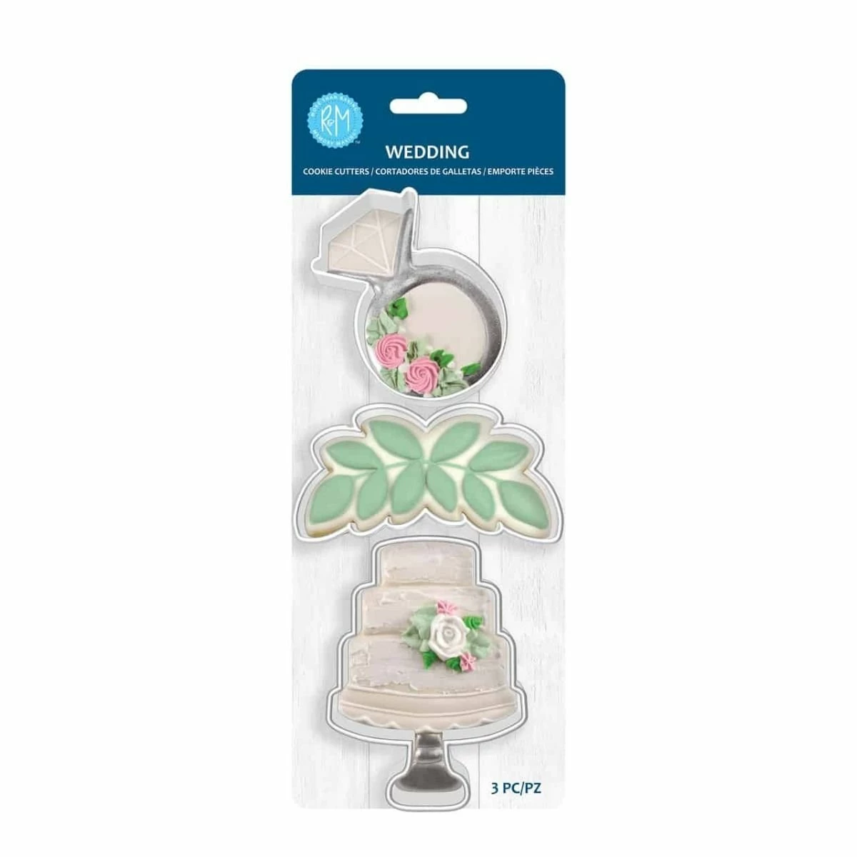 R&M International More Than Baking Wedding Cookie Cutters | 3-Piece