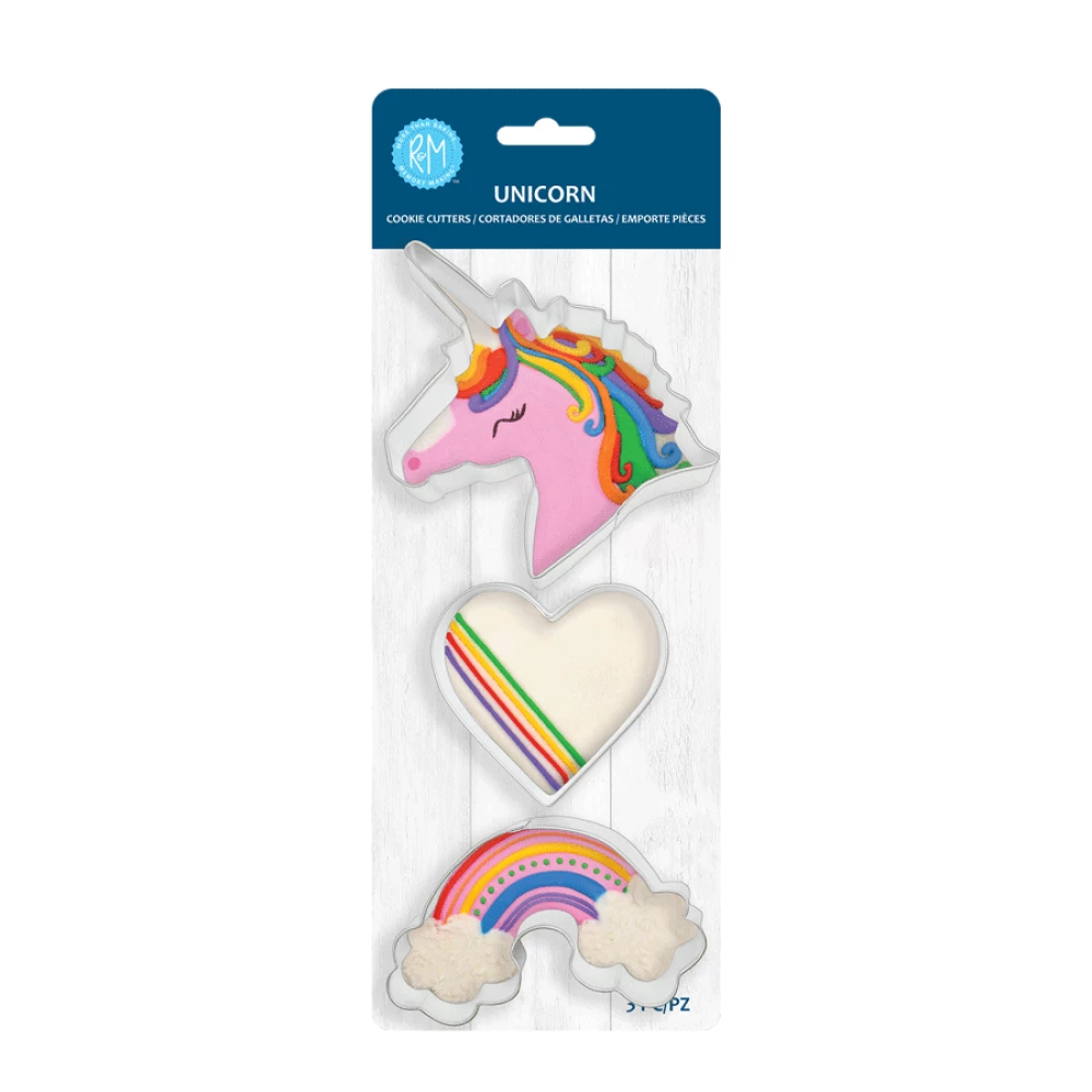R&M International More Than Baking Unicorn Cookie Cutters | 3-Piece