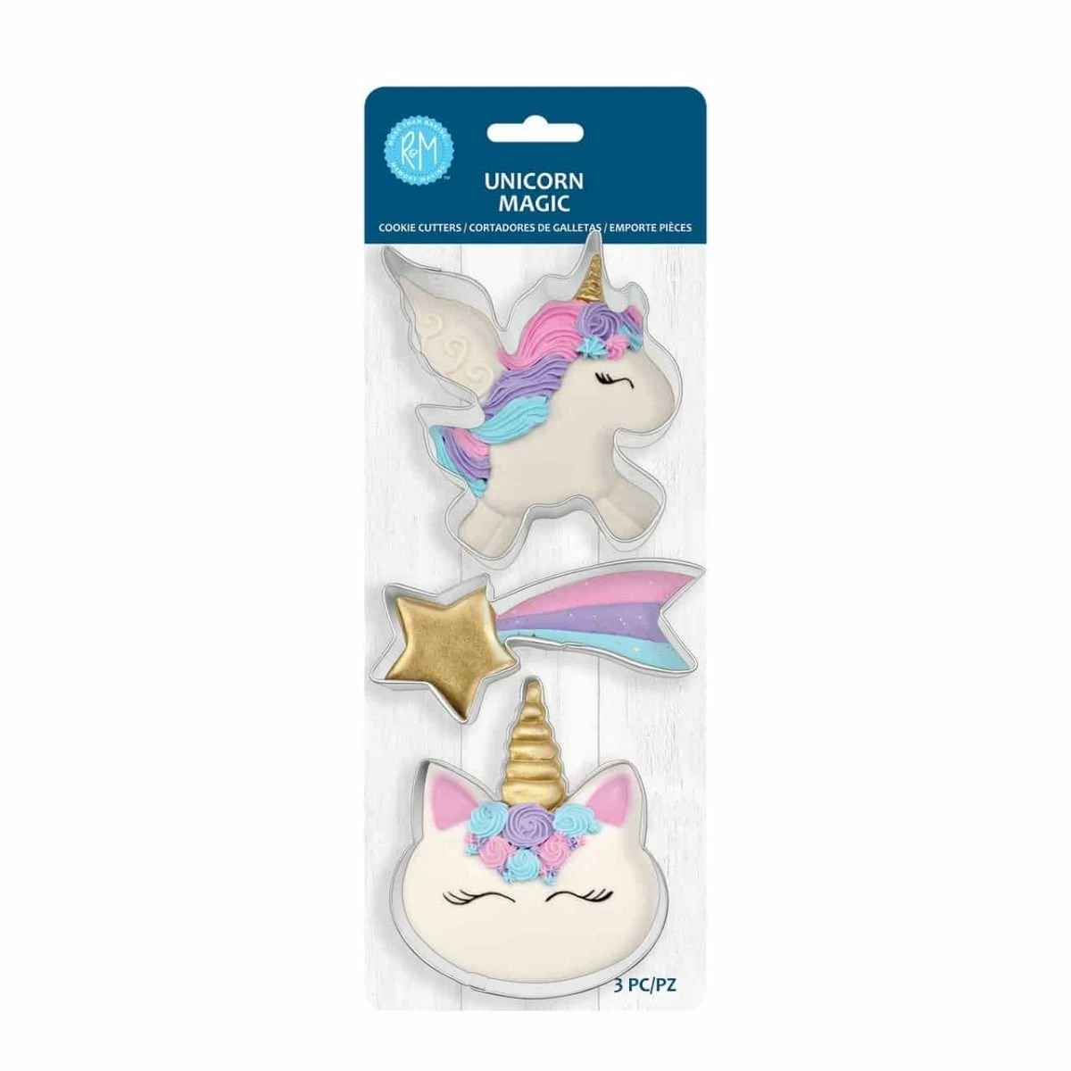 R&M International More Than Baking Unicorn Magic Cookie Cutters | 3-Piece
