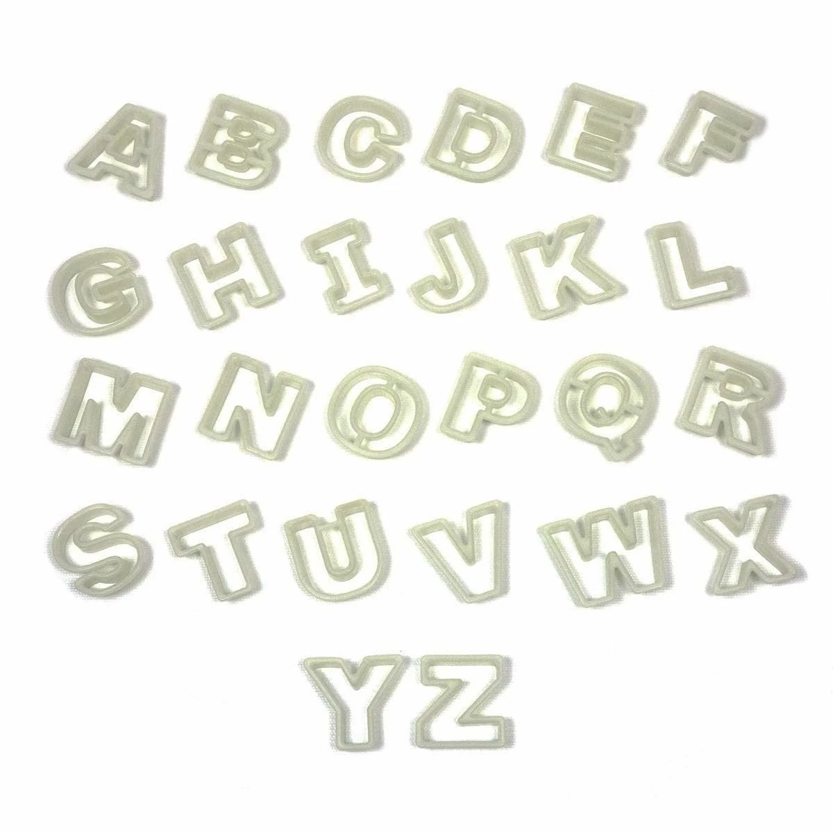 Fat Daddio's 2" Nylon Cookie Cutter - Alphabet Letters Set