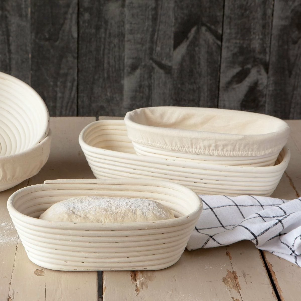 Now Designs Banneton Bread Proofing Basket | 13" X 6" Rectangular - Image 3