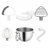 KitchenAid 6-Quart Stainless Steel Bowl + Coated Pastry Beater Accessory Pack + Pouring Shield | Fits 6-Quart KitchenAid Bowl-Lift Stand Mixers