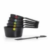 OXO 6-Piece Plastic Measuring Cups - Snaps - Black