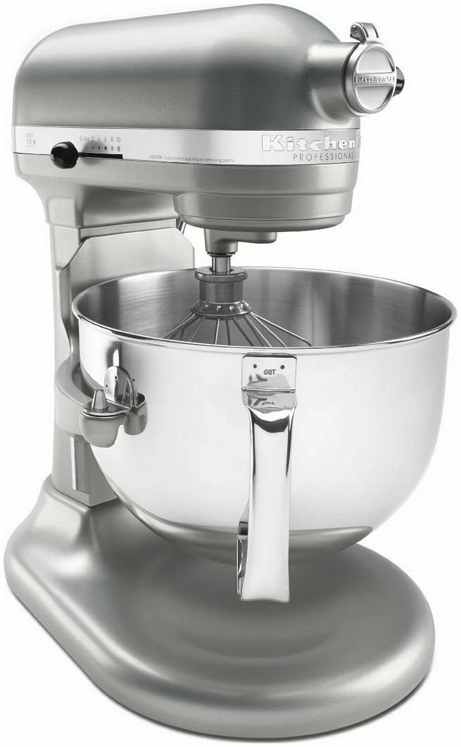 KitchenAid 6-Quart Pro 600 Bowl-Lift Stand Mixer | Nickel Pearl - Image 2