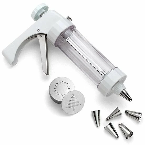 Kuhn Rikon Clear Cookie Press & Storage Box 9" - White - Image 5