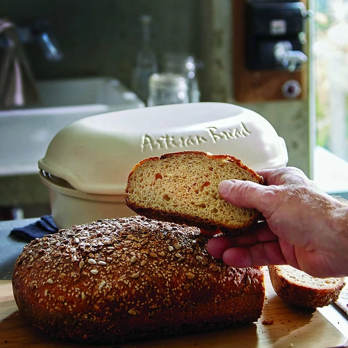 Emile Henry Artisan Bread Baker | Linen - Image 3