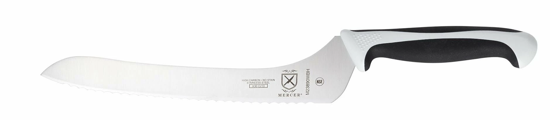 Mercer Cutlery Mercer Millennia 9" Offset Bread Knife (White)