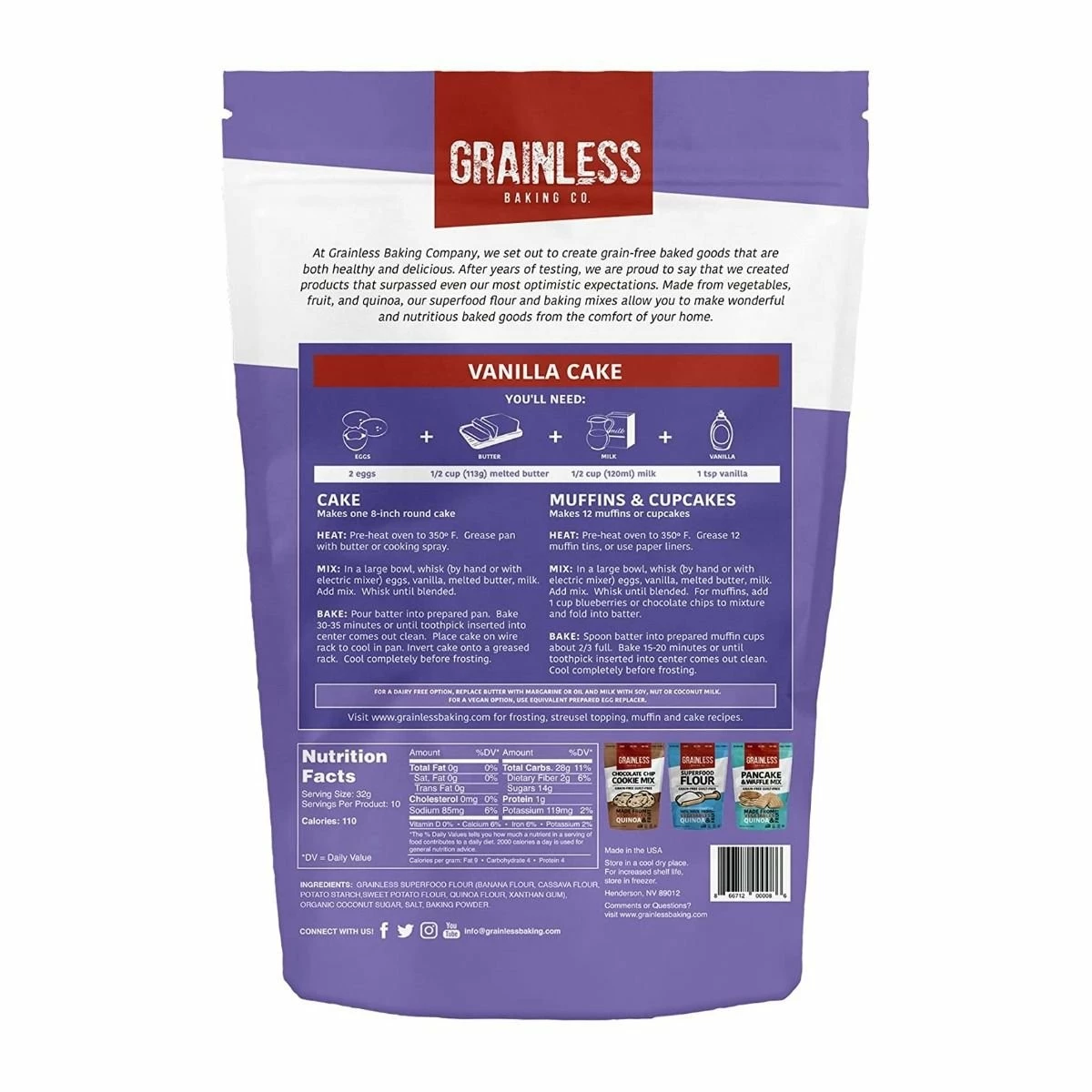 Blends By Orly Grain Free Cake Mix | Moist Cake & Muffin - Image 2