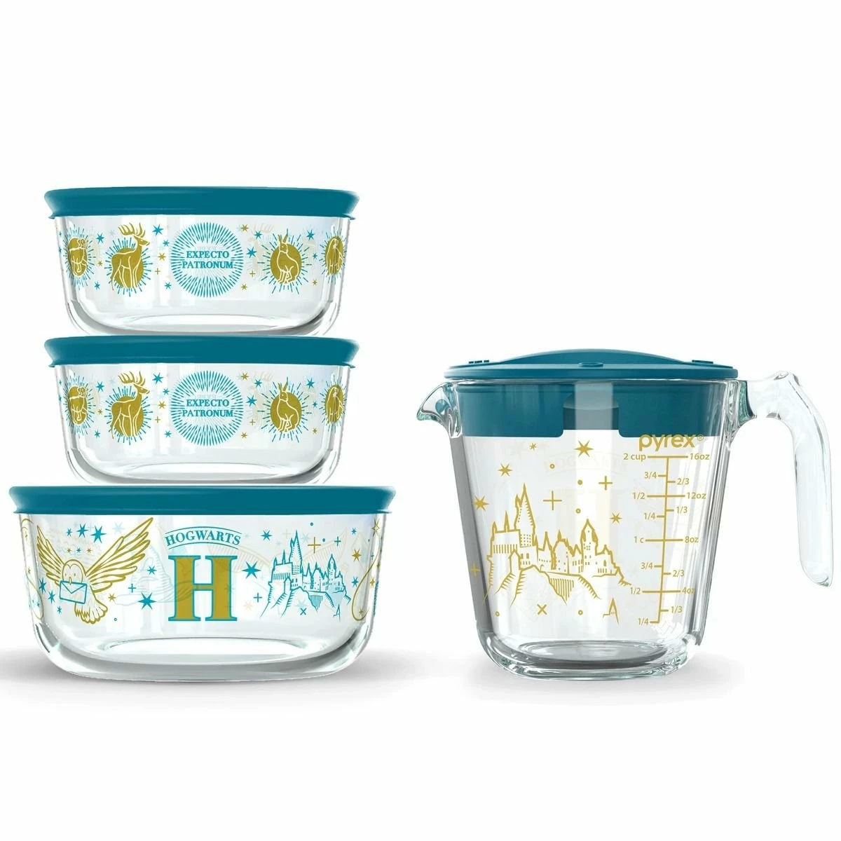 Pyrex 8-Piece Prep And Store Set | Harry Potter