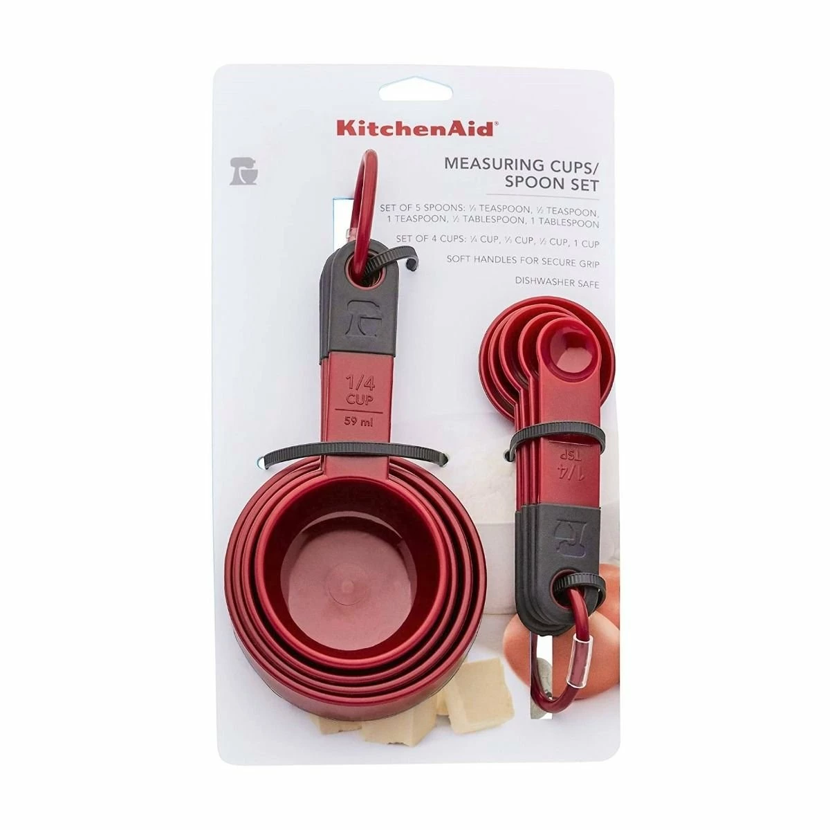 KitchenAid Non-Electrics KitchenAid Universal Measuring Cups & Spoons Set | Red - Image 6