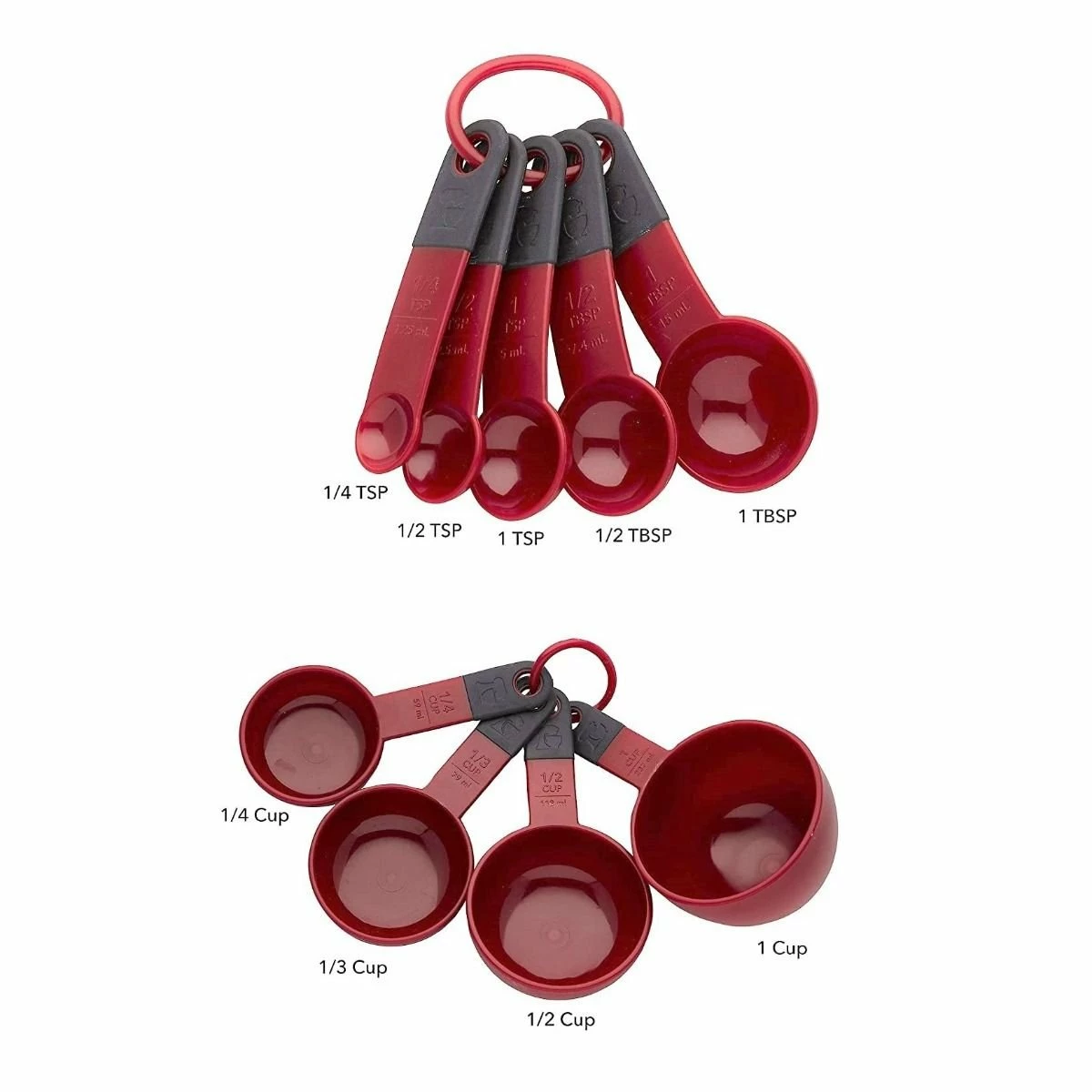 KitchenAid Non-Electrics KitchenAid Universal Measuring Cups & Spoons Set | Red - Image 5