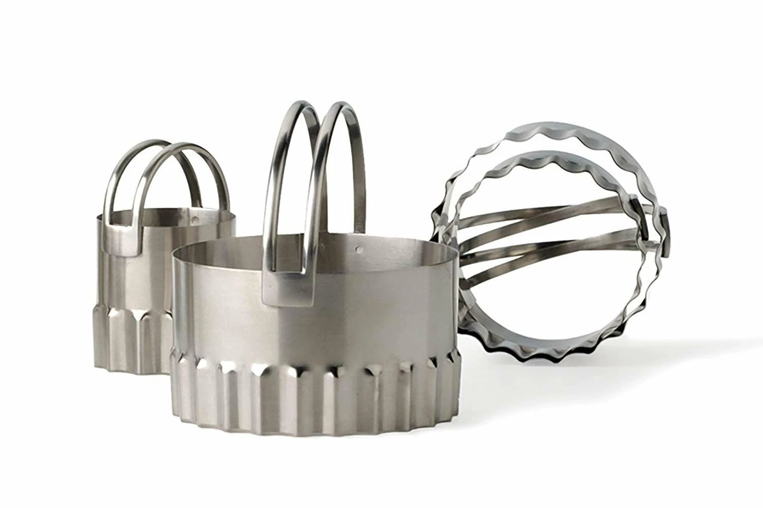 RSVP International RSVP Endurance Stainless Steel Rippled Round Biscuit Cutters