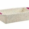 Trudeau White Confetti Silicone Loaf Pan